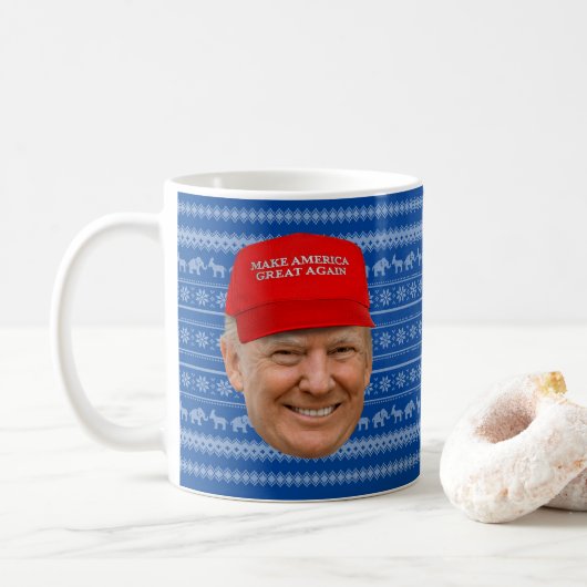 トランプマグカクリスマス コーヒーマグカップ (ドーナツ)