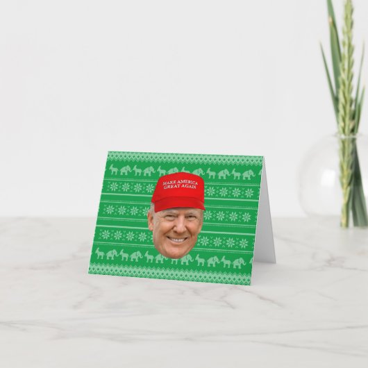 トランプマグカクリスマス サンキューカード (正面)