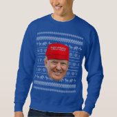 トランプマグカクリスマス スウェットシャツ (正面)