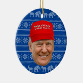 トランプマグカクリスマス セラミックオーナメント (右)