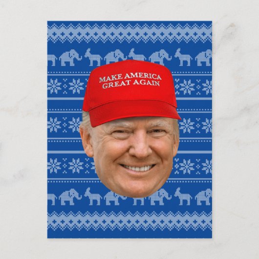 トランプマグカクリスマス ポストカード (正面)
