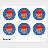 トランプマグカクリスマス ラウンドシール (シート)
