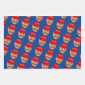 トランプマグカクリスマス ラッピングペーパーシート (正面)