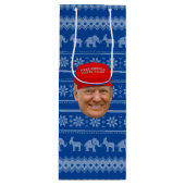 トランプマグカクリスマス ワインギフトバッグ (正面)