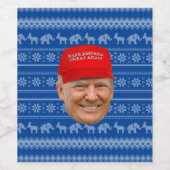 トランプマグカクリスマス ワインラベル (シングルラベル)