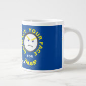 トランプマグカップ20オズ用の顔 ジャンボコーヒーマグカップ (右)