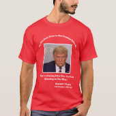 トランプマグショット – 途中（赤） Tシャツ (正面)
