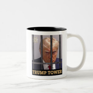 トランプマグ – 「トランプタワー」のマグショット ツートーンマグカップ