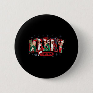 トランプマスメリーサンタトランプクリスマスパジャマおもしろい 缶バッジ