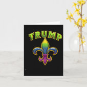 トランプマーディスグラス カード (黄色い花)