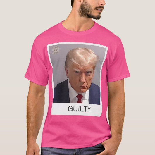 トランプムショット有罪 Tシャツ (正面)
