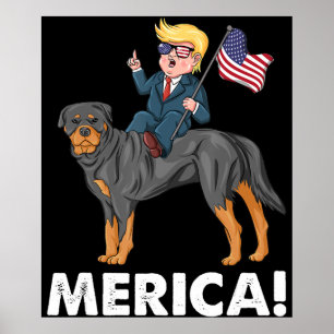 トランプメリカロットワイラードッグアメリカンヒーロー ポスター