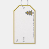 トランプメリークリスマスカスタムのギフトラベル ギフトタグ (裏面)