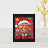 トランプメリークリスマス2024 カード (黄色い花)