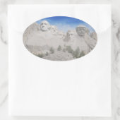 トランプモア山のステッカー 楕円形シール (バッグ)