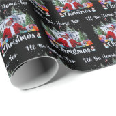 トランプモダンー私はクリスマストレンディーに家に帰る ラッピングペーパー (ロールコーナー)