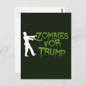 トランプユーモアのためのゾンビ ポストカード (正面/裏面)