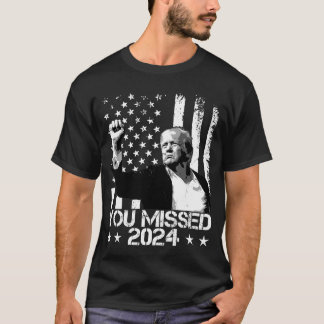 トランプユー恋しく思トラおもしろいンプ2024 Tシャツ