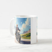 トランプライディングバイク過去47サインサウスウェストUSA コーヒーマグカップ (正面左)