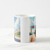 トランプライディングバイク過去47サインサウスウェストUSA コーヒーマグカップ (中央)