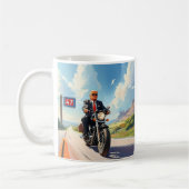 トランプライディングバイク過去47サインサウスウェストUSA コーヒーマグカップ (左)