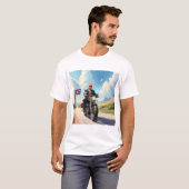 トランプライディングバイク過去47サインサウスウェストUSA Tシャツ (正面フル)