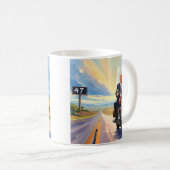 トランプライディングバイク過去47サインビューティフルアメリカ コーヒーマグカップ (正面右)