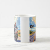 トランプライディングバイク過去47サインビューティフルアメリカ コーヒーマグカップ (中央)