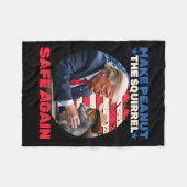 トランプリスがピーナッツリスを再び安全にするTru フリースブランケット (正面(横))