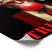 トランプリメリーッツマストランプマスクリスマおもしろいスバブル ポスター (角)