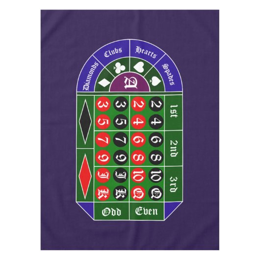 トランプルーレット テーブルクロス (正面)