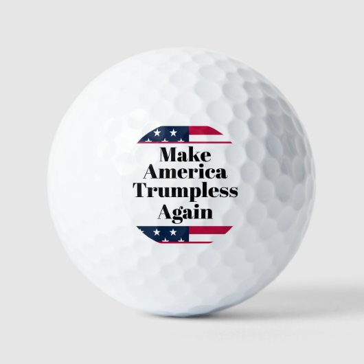 トランプレスゴルフボール ゴルフボール (正面)