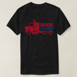 トランプレッドブルーのトラック運転手 Tシャツ
