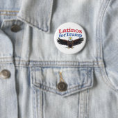 トランプレッド、ホワイト、ブルーイーグル用ラテン語 缶バッジ (インサイチュ)