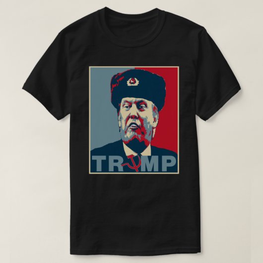 トランプロシアのポスターシール Tシャツ (デザイン正面)