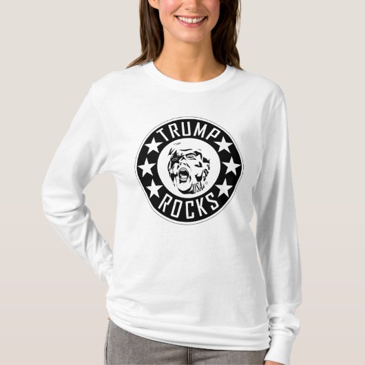 トランプロックウィメンズ長袖Tシャツ Tシャツ (正面)