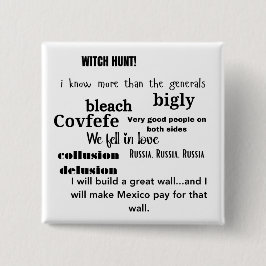 トランプワードクラウドタイポグラフィ政治 缶バッジ