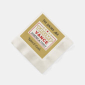 トランプヴァンスアメリカファーストパーティーカクテルナプキンス 縁ありカクテルナプキン (角)