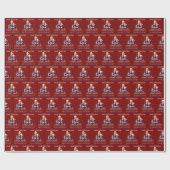 トランプヴァンスサンタ再び赤く素晴らしクリスマスを作る ラッピングペーパー (フラット)