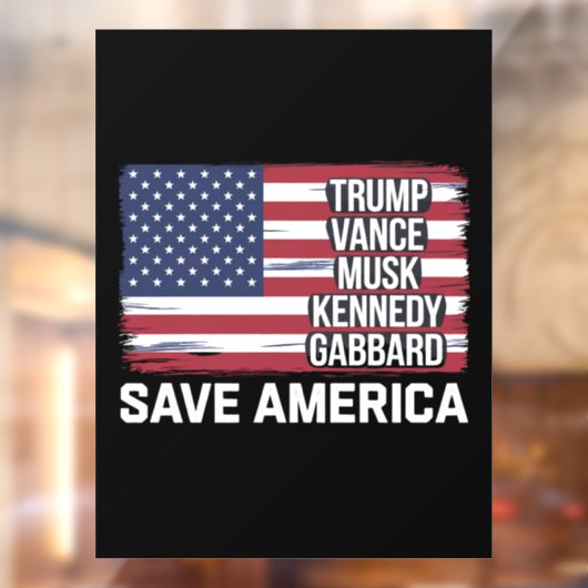 トランプヴァンスムスクケネディガバール2024アメリ救ア ウィンドウサイン (シート2)