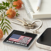 トランプヴァンスムスクケネディガバール2024アメリ救ア キーホルダー (正面右)