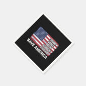 トランプヴァンスムスクケネディガバール2024アメリ救ア スタンダードカクテルナプキン (角)