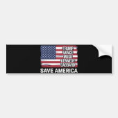 トランプヴァンスムスクケネディガバール2024アメリ救ア バンパーステッカー (正面)
