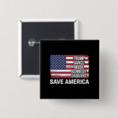 トランプヴァンスムスクケネディガバール2024アメリ救ア 缶バッジ (正面&裏面)