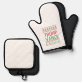 トランプヴァンス共和党の醜いクリスマスセータークリスマス 鍋つかみ&鍋敷きセット (正面/裏面)