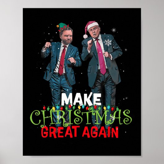 トランプヴァンス再素晴らし度クリスマスを作るパパの家 ポスター (正面)