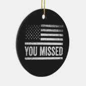 トランプヴァンス選挙醜いクリスマスセーター セラミックオーナメント (右)