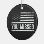 トランプヴァンス選挙醜いクリスマスセーター セラミックオーナメント (左)