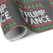 トランプヴァンス選挙醜いクリスマスセーター ラッピングペーパー (ロールコーナー)
