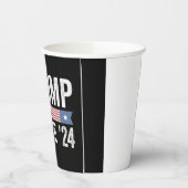 トランプヴァンス選挙醜いクリスマスセーター 紙コップ (左)